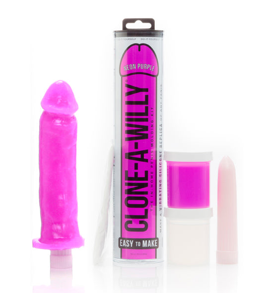 Kit para fazer réplica do seu pénis - Clone-A-Willy Roxo Neon