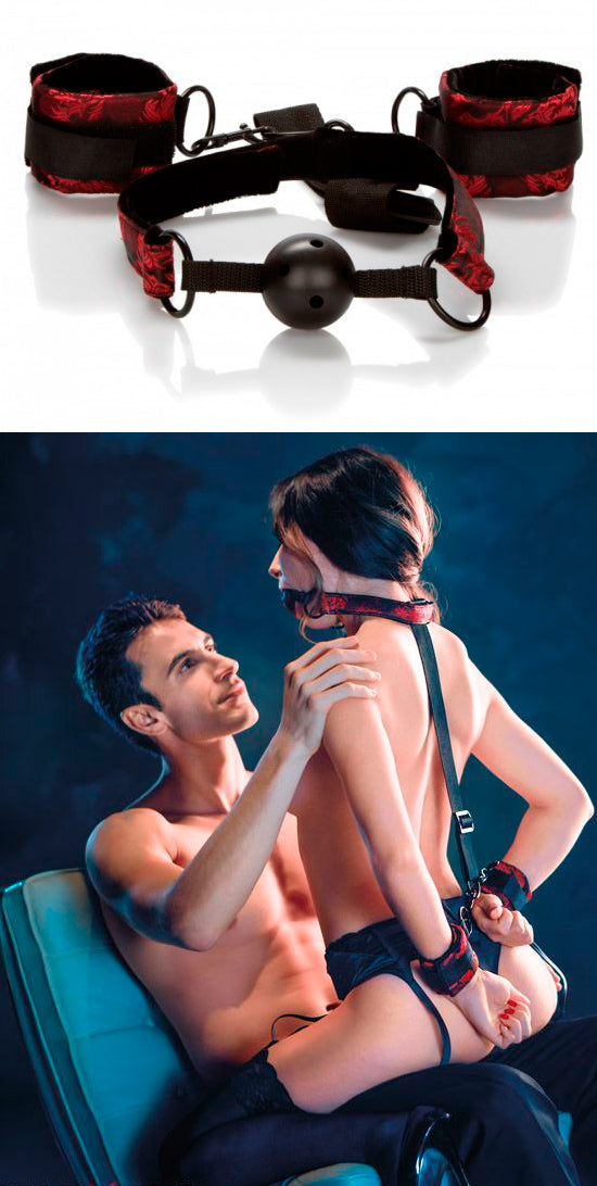 Conjunto Algemas e Mordaça Asiática