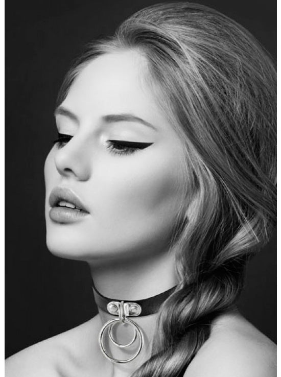 Coleira Fina Com Argolas