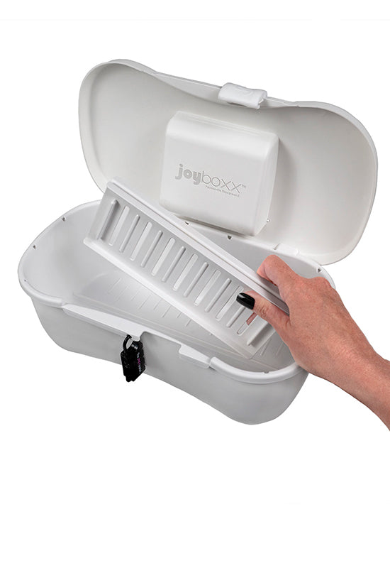 Caixa Higiénica Para Guardar Brinquedos Com Cadeado - Branco