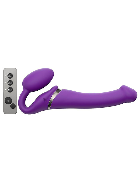 Strap-On Sem Cinta C/ Vibração - Tamanho M - Roxo
