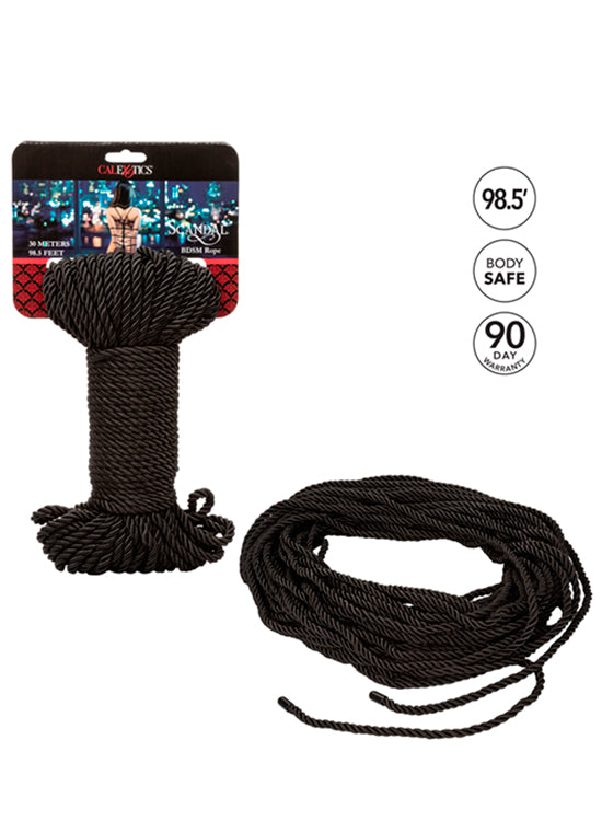 Corda Shibari 30m Vermelha/ Preta