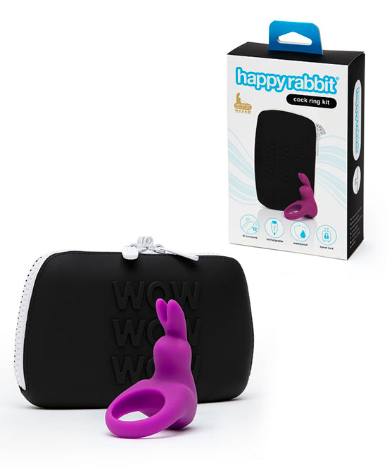 Kit Anel com Vibração - Happy Rabbit