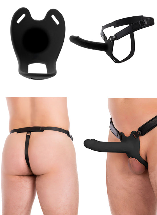 Strap-On Extensor Oco Preto - 18 cm