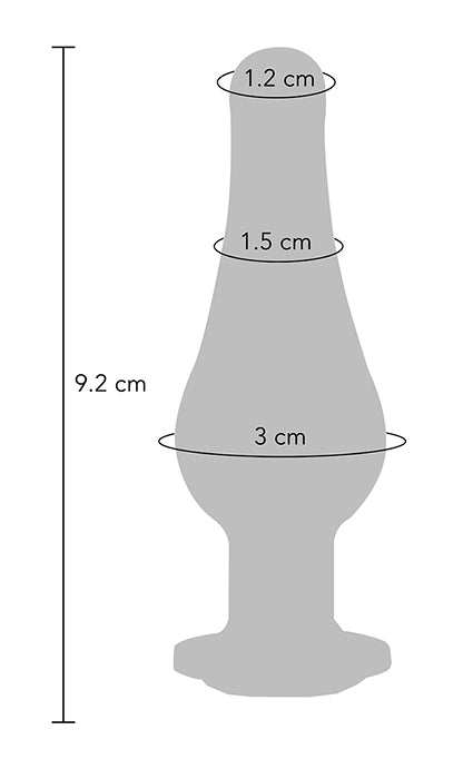 Plug Anal Botão De Rosa Para Iniciantes - 8.5cm