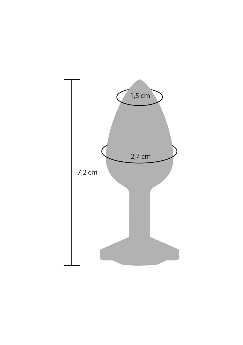 Plug Anal Botão De Rosa Para Iniciantes - 6cm