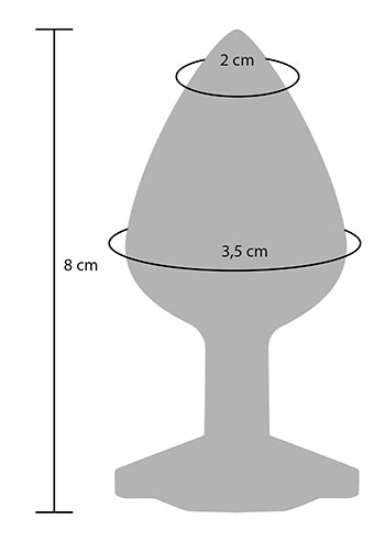 Plug Botão De Rosa 7cm - Rosa