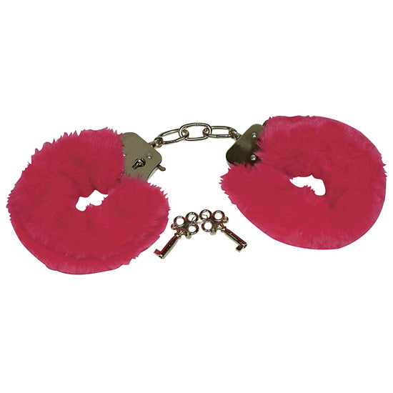 Algemas Metal Com Peluche - Encarnado/Rosa
