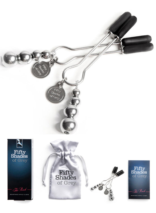 Pinças Mamilos Ajustáveis - 50 Sombras de Grey