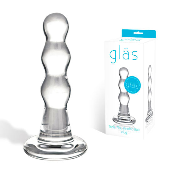 Plug Anal Vidro 8cm - Gläs