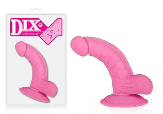Dildo Curvado Com Ventosa 13cm - Rosa