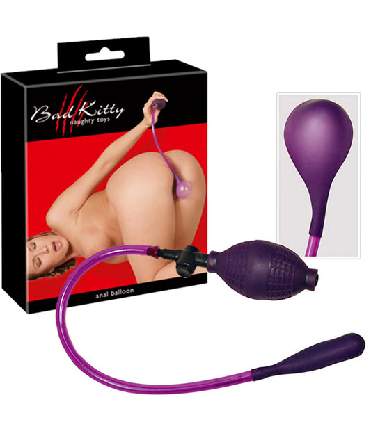 Plug Anal Insuflável - 8cm Roxo
