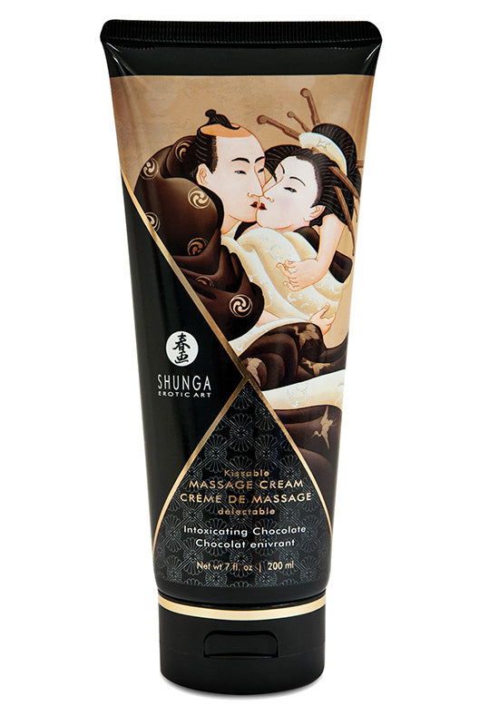 Creme Massagem Hidratante Comestível Chocolate 200ml - Shunga