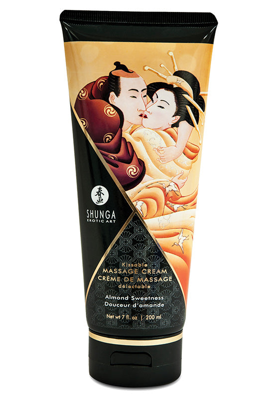 Creme Massagem Hidratante Comestível Amêndoas Doces 200ml - Shunga®