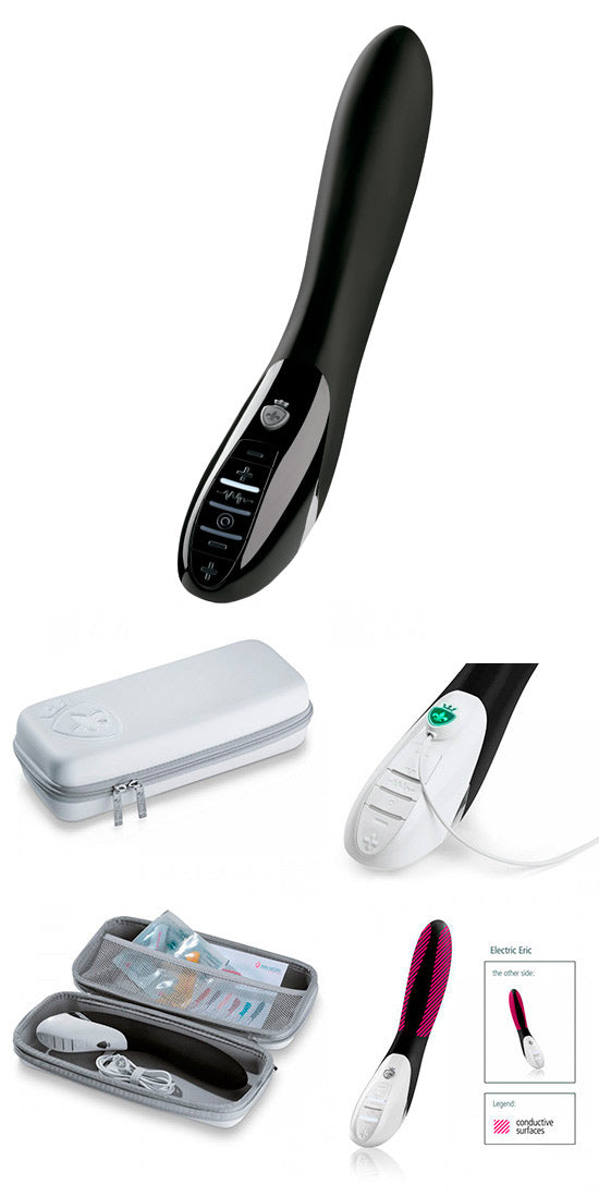 Vibrador Eletro-Estimulação - MyStim Eletric Eric Black Edition
