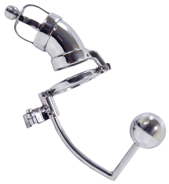 Jaula Castidade Com Plug Anal