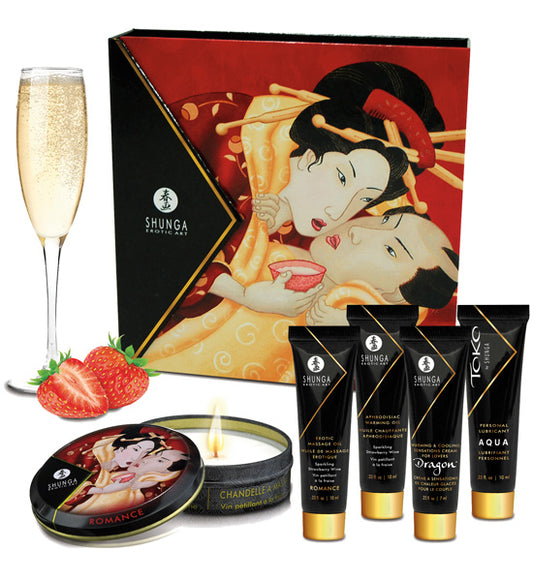 Kit Geisha´s Secrets Shunga® - Morango & Champanhe