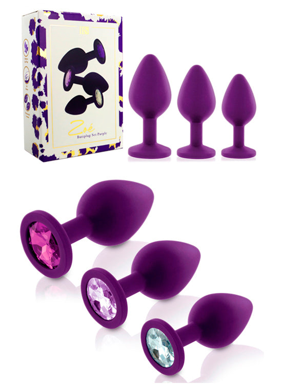 Kit 3 Botões De Rosa Silicone Roxo - Rianne S