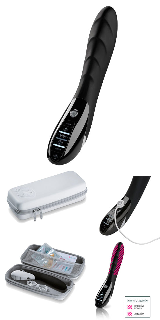 Vibrador Eletro-Estimulação - MyStim Sizzling Simon Preto