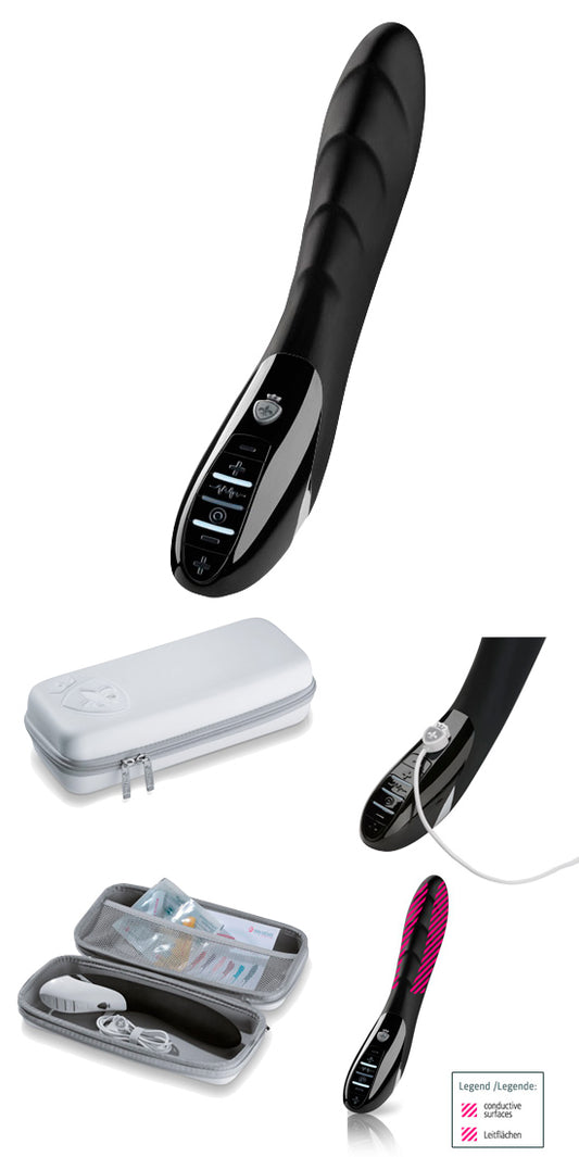 Vibrador Eletro-Estimulação - MyStim Sizzling Simon Preto