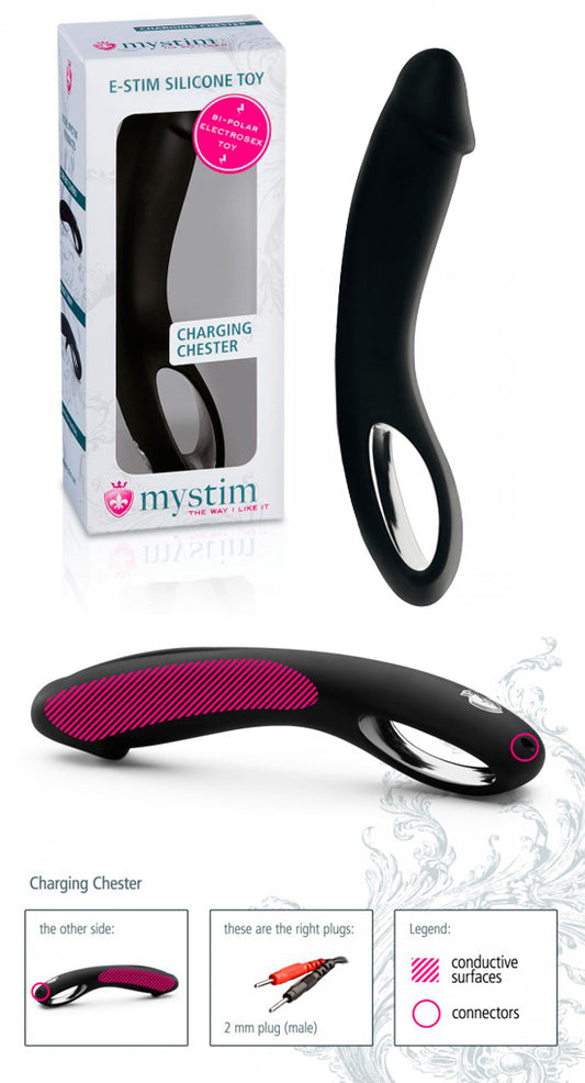 Dildo Eletro-Estimulação - Charging Chester