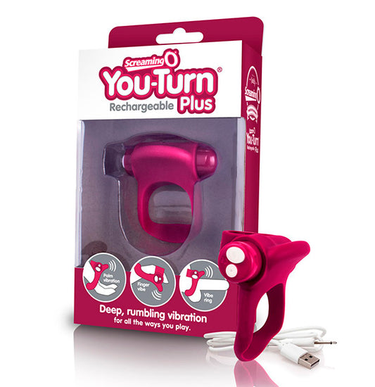 Anel Carregável You-Turn Plus Bordeaux - Screaming O®