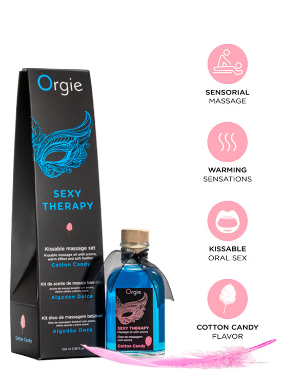 Kit para Massagem Labial - Orgie Algodão Doce 100ml