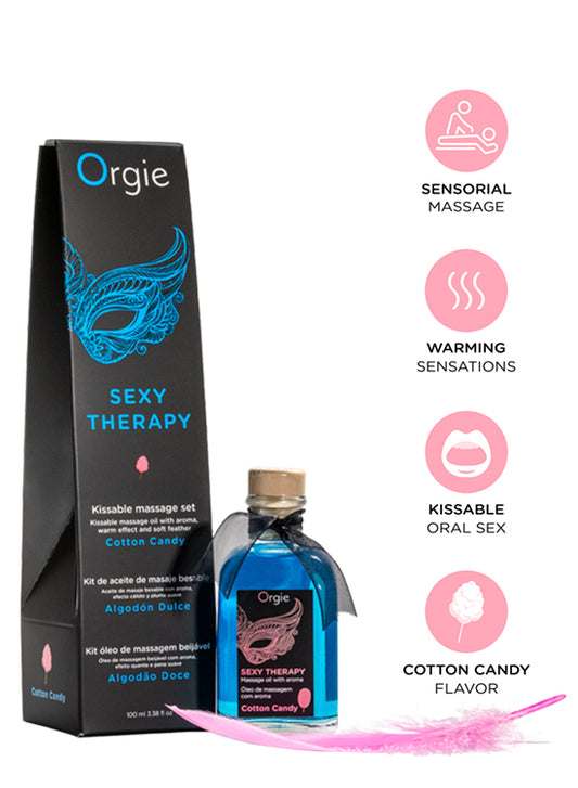 Kit para Massagem Labial - Orgie Algodão Doce 100ml