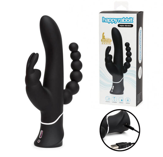 Vibrador Triplo Happy Rabbit