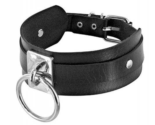 Coleira Larga Com Argola