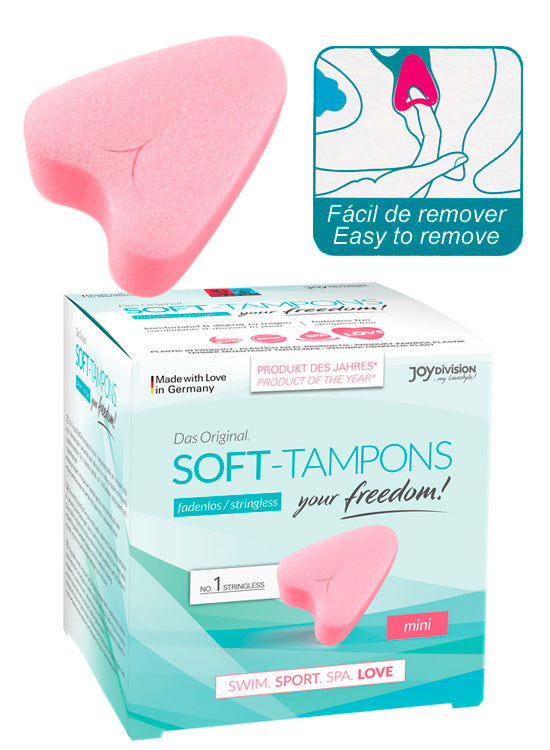 Tampões Esponja Mini - 3 Unidades