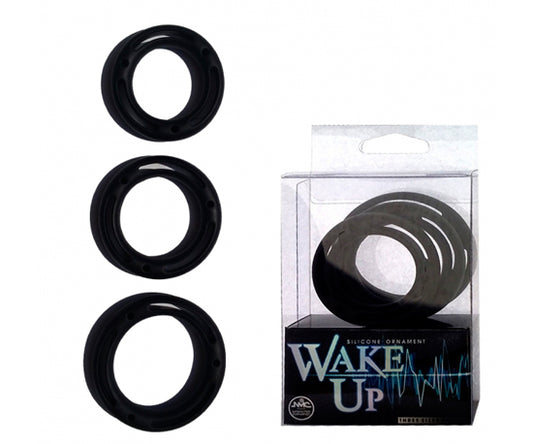 Kit 3 Anéis Erecção - Wake Up