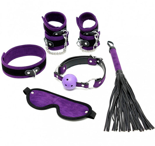 kit Soft Bondage Roxo - 6 Artigos