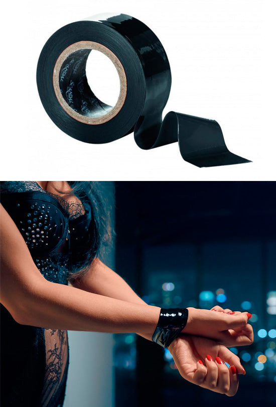 Fita De Bondage Vermelha/Preta - Scandal