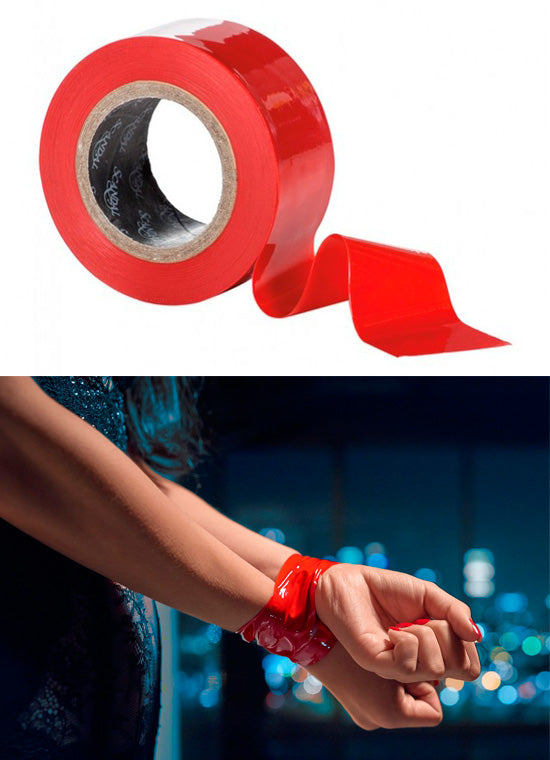 Fita De Bondage Vermelha/Preta - Scandal