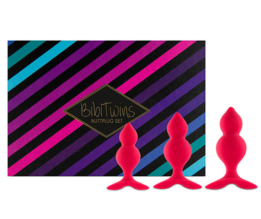 Kit Dilatação Anal - Bibi Twin Encarnado