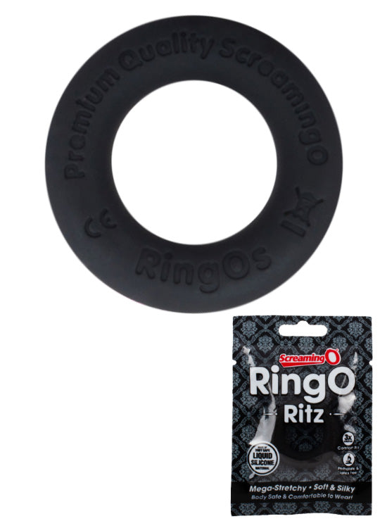 Anel Ereção Super Extensível Ringo Ritz - Preto