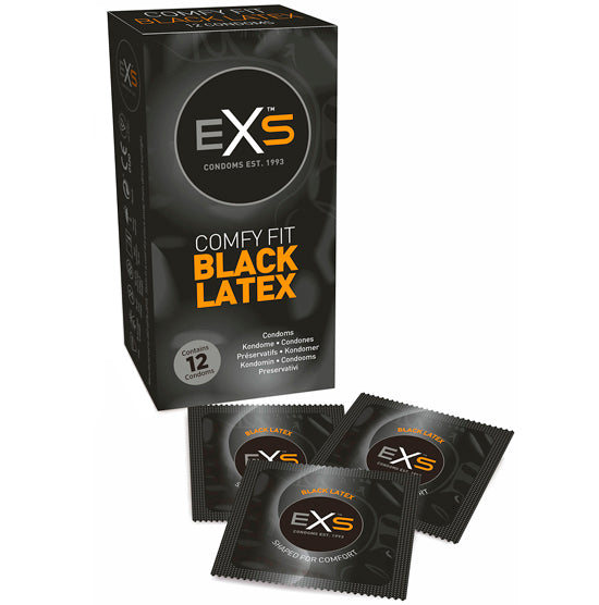 Preservativos Pretos - EXS Black 12un