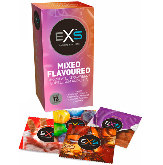 Preservativos Sabores - EXS Mixed Flavoured 12un