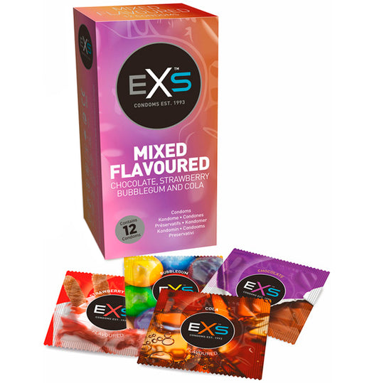 Preservativos Sabores - EXS Mixed Flavoured 12un