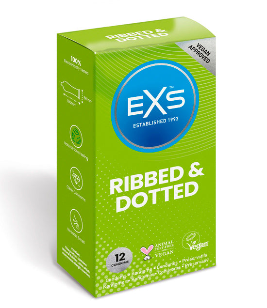 Preservativos Estimulantes - EXS Ribbed & Dotted 12un