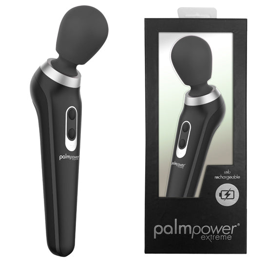 Massajador Carregável - PalmPower Extreme Preto/ Rosa