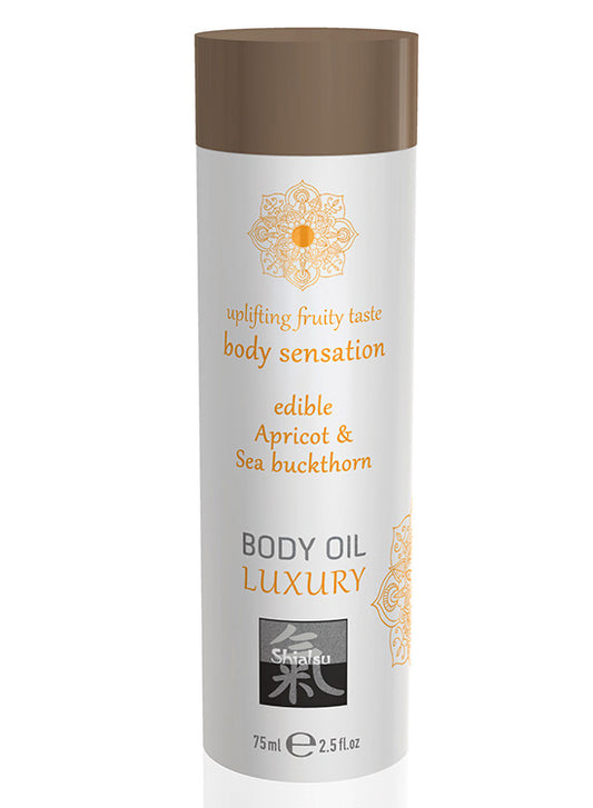 Óleo Corpo & Massagem Comestível - Damasco e Hippophae - 75ml