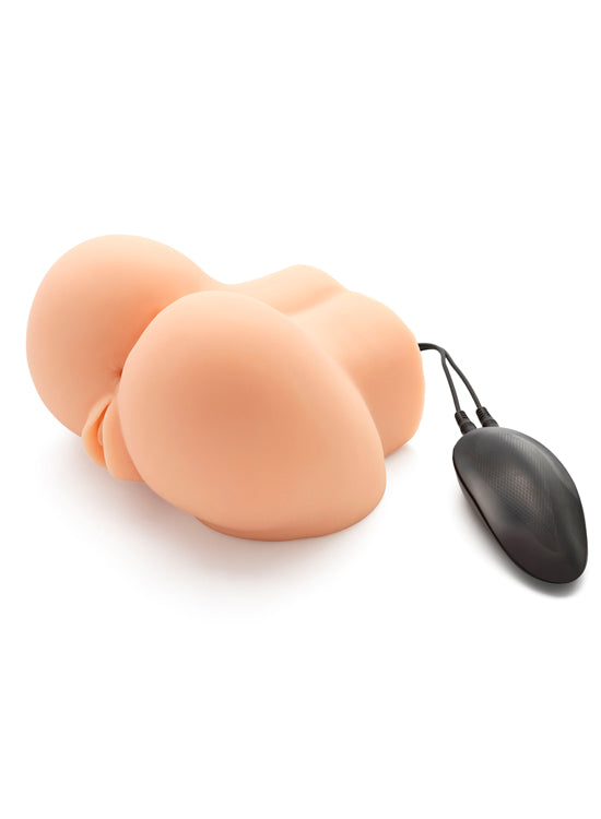 Vagina E Ânus Realísticos Com Vibração - Hot Honey Rider Bege