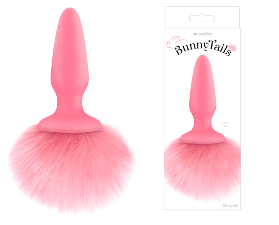Plug Anal Rabo Coelhinho Silicone - Rosa/Roxo
