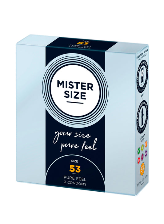 Preservativos Tamanhos Personalizados - Pack 3 Mister Size