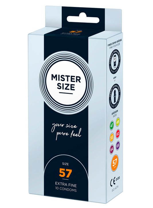 Preservativos Tamanhos Personalizados - Pack 10 Mister Size