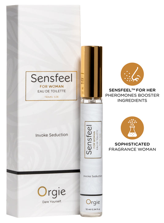 Perfume Com Feromonas Sensfeel Mulher - 10ml Viagem