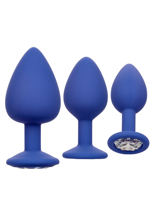 Kit 3 Botões Rosa Silicone - Cheeky Gems Roxo