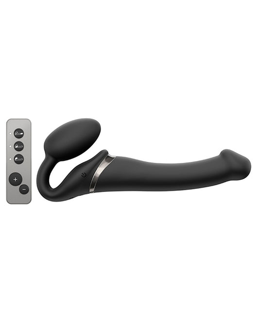 Strap-On Sem Cinta C/ Vibração - Tamanho M - Preto